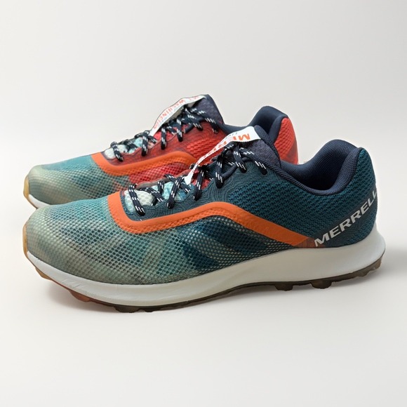 Merrell Shoes - Merrell Womens Skyfire X J002472 Green Red Hiking Trail Shoes Sneakers Sz 9 US